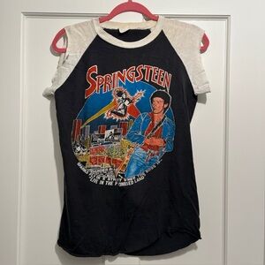 Vintage Bruce Springsteen Concert Tour T-Shirt Rare Medium? Muscle Tee 1970s